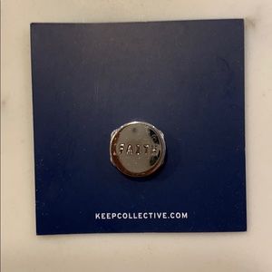 KEEP Collective silver faith charm